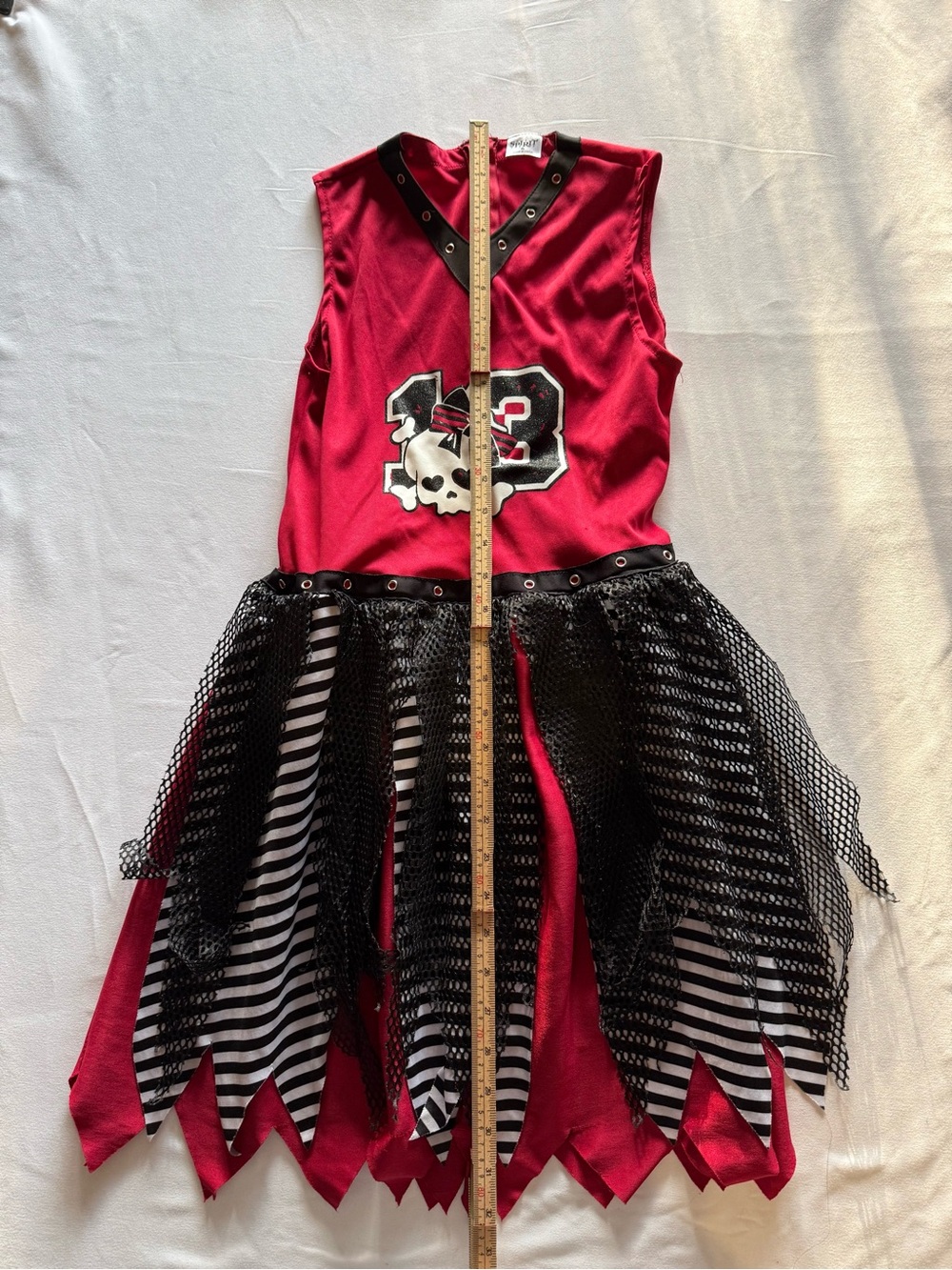 Spirit Red and Black Punk Skull Dress